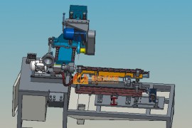 汽车天窗导轨锯切倒角机