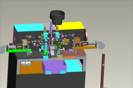 对式入料导线焊接机（凸轮机构驱动）