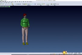 工程女人体模型（站立手水平）