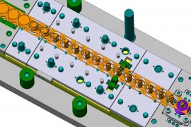 异型马达壳连续拉伸带旋切机构图
