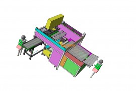 自动老化LED灯管测试下料机械手设备