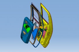 汽车车门详细结构