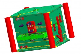 塑胶汽车模具设计结构图纸0014