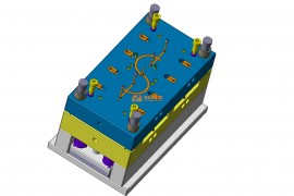 塑胶模具设计结构图纸0181