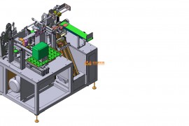 方形锂离子电池贴胶入壳机