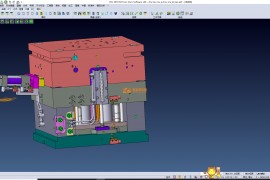 出口模具-后模进胶