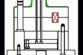 塑胶模具设计－單頂針板組合二次頂出機構