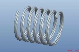 用ProE软件画螺旋形的电缆线的操作方法