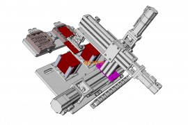双头精雕机机械手送料设备