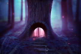 PS合成小孩走入奇幻森林场景教程(图文教程)