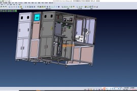 手机充电器自动上下料贴二维码检测一体机