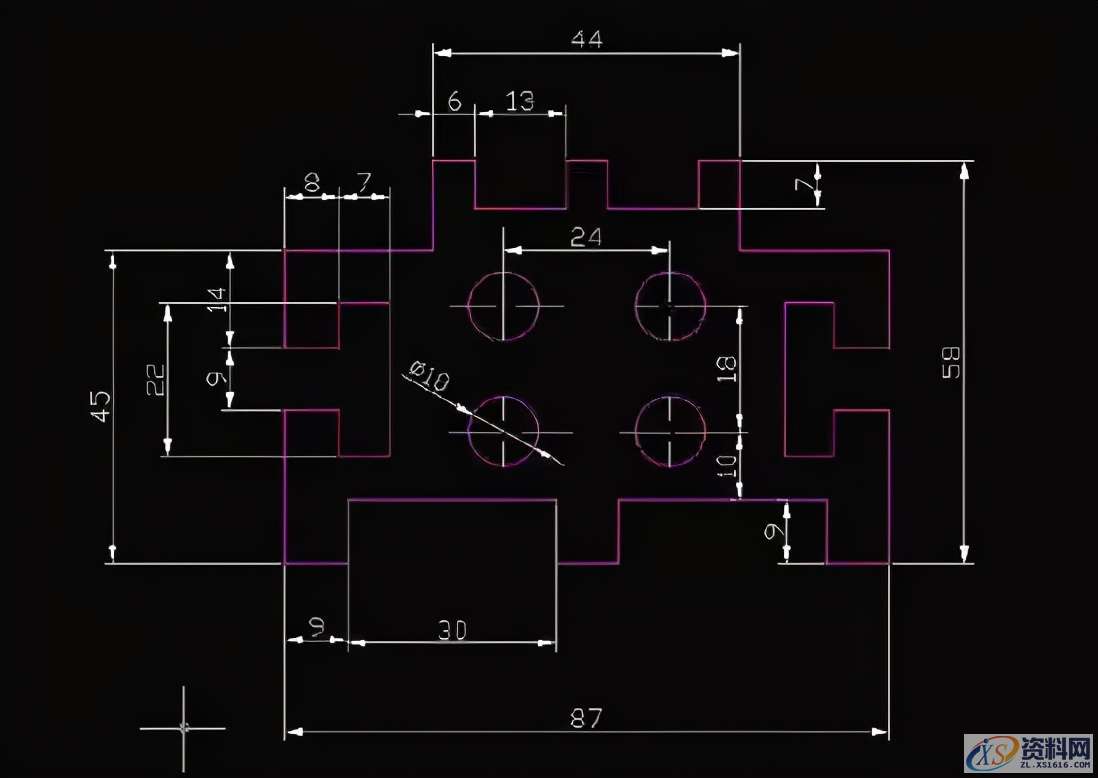 24张CAD练习图纸，数控新手到老司机的进阶之路,24张CAD练习图纸，数控新手到老司机的进阶之路,模具设计,电商,培训学校,数控,非标,第6张