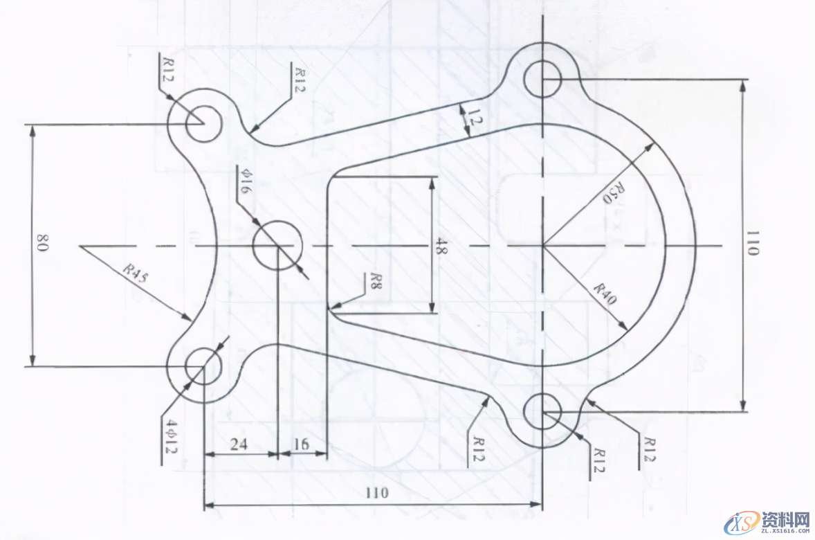 24张CAD练习图纸，数控新手到老司机的进阶之路,24张CAD练习图纸，数控新手到老司机的进阶之路,模具设计,电商,培训学校,数控,非标,第2张