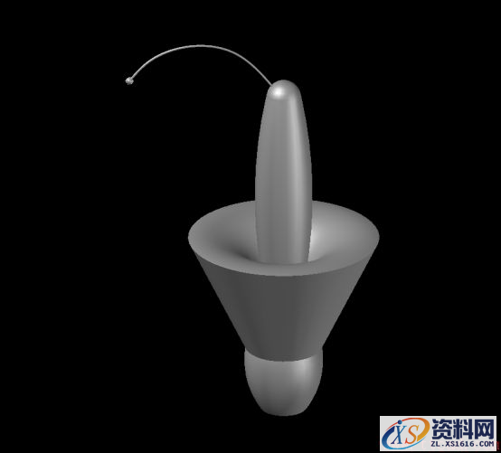 CAD建模鲜花(图文教程),CAD绘制三维鲜花教程474.png,如图,旋转,绘制,步骤,二维,第12张