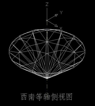 八心八箭的钻石建模CAD教程（图文教程）,八心八箭的钻石建模CAD教程,图三,去除,边块,图形,渲染,第25张