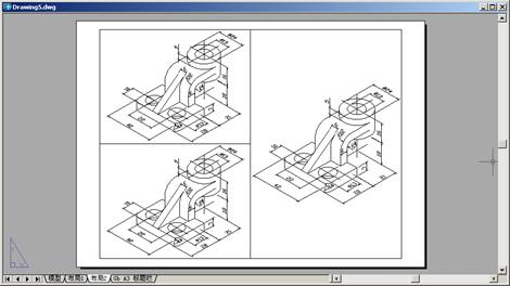 AutoCAD2007实用教程-17输出、打印与发布图形（图文教程）,AutoCAD2007实用教程-17输出、打印与发布图形,视口,图形,文件,浮动,布局,第4张