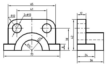 CAD绘图技能实验（九）绘制实体模型，然后由实体生成三视图（图文教程） ...,CAD绘图技能实验（九）绘制实体模型，然后由实体生成三视图,实体,三视图,绘制,生成,模型,第1张