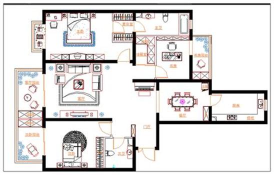 在平面设计中室内装饰设计时都有哪些CAD施工图,室内装饰设计时都有哪些CAD施工图,第2张