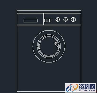 中望CAD绘制洗衣机简图（图文教程）,怎么用CAD绘制洗衣机的实例教程,绘制,教程,第9张