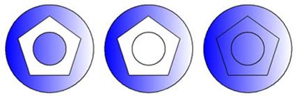 中望CAD应用基础-(5)编辑对象（图文教程）第5章 区域填充,填充3图形渐变-小,填充,图案,边界,如图,第20张