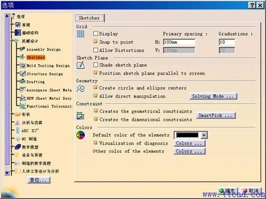 CATIA软件环境参数的设定方法,CATIA环境参数的设定,设定,参数,环境,CATIA,第17张