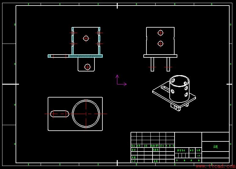 建模时如何结合Pro/E软件和CAXA软件绘制连接件工程图,利用Pro/E软件和CAXA软件绘制连接件工程图(附图纸）,软件,建模,绘制,第4张