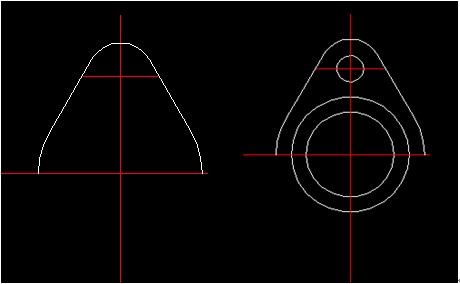 浩辰CAD2011机械_（37）俯视图绘制技巧（图文教程）,浩辰CAD机械,俯视图,如图,绘制,我们,第5张