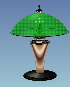 CAXA实体设计教程_12.老式台灯（图文教程）,CAXA实体设计教程_12.老式台灯,实体,第1张