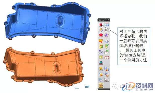 UG模具设计快速分模补孔技巧，值得收藏！,设计培训,实体,修剪,第1张