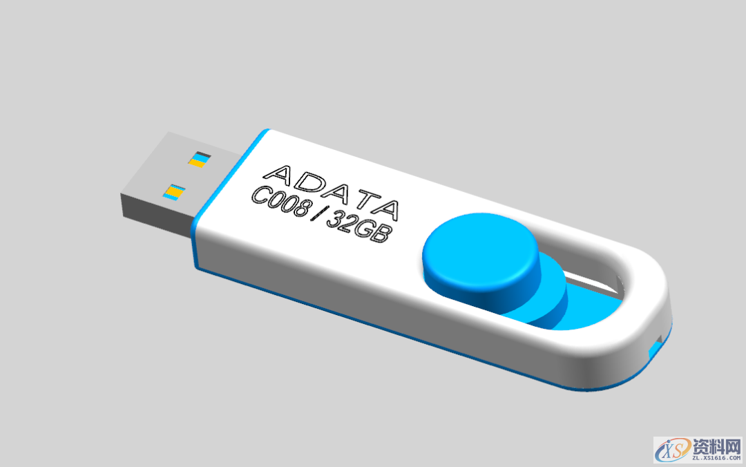 UG NX教程：绘制一款威刚U盘,拉伸,绘制,盘,草图,培训,第23张