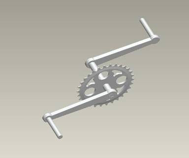 用Pro/E软件设计自行车整个结构流程,Pro/E软件设计自行车,单击,造型,选择,装配,第8张