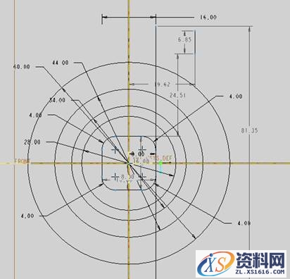 Pro/E5.0二维草绘教程（图文教程）,Pro/E5.0二维草绘教程,点击,命令,如图,绘制,尺寸,第80张