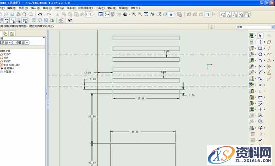 Pro/E5.0二维草绘教程（图文教程）,Pro/E5.0二维草绘教程,点击,命令,如图,绘制,尺寸,第23张