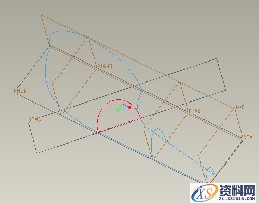 Pro/E淋浴把设计教程（图文教程）,Pro/E淋浴把设计教程,如图,基准,曲线,单击,第21张