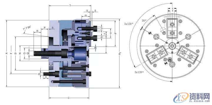 不同卡盘夹紧力、转速的同台对比中实动力卡盘——完全密封，油浴润滑薄膜卡盘——HSK快换爪结构，自定心夹紧后拉式动力卡盘——用于外夹、短锥安装方式浮动卡盘——浮动卡爪，可更换定心件动力复合卡盘——伸缩卡爪，导向型楔心套,第2张