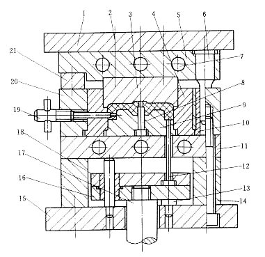 塑料模具设计教程_6-1压缩模结构组成及分类（图文教程）,塑料模具设计教程_6-1压缩模结构组成及分类,塑料模具,结构,第1张