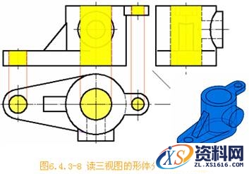 详细讲解机械制图中形体分析法的使用技巧,机械制图中形体分析法的使用,图中,形体,第9张