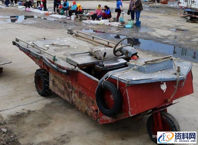 渔夫竟然自己发明了海陆两栖三轮摩托车,小学文化渔民发明海陆两栖三轮摩托车,两栖,三轮,第1张