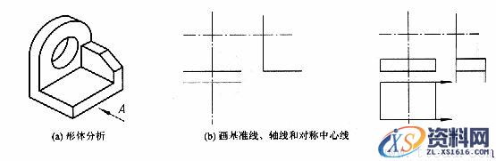 机械制图教程—6-3画组合体视图的方法和步骤（图文教程）,机械制图教程—6-3画组合体视图的方法和步骤,形体,组合体,主视图,视图,第4张