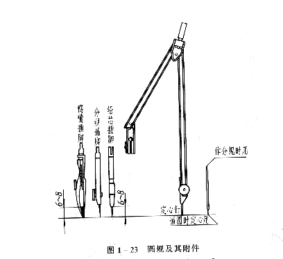 机械制图教程—1-2常用绘图工具（图文教程）,机械制图教程—1-2常用绘图工具,如图,绘图,第6张