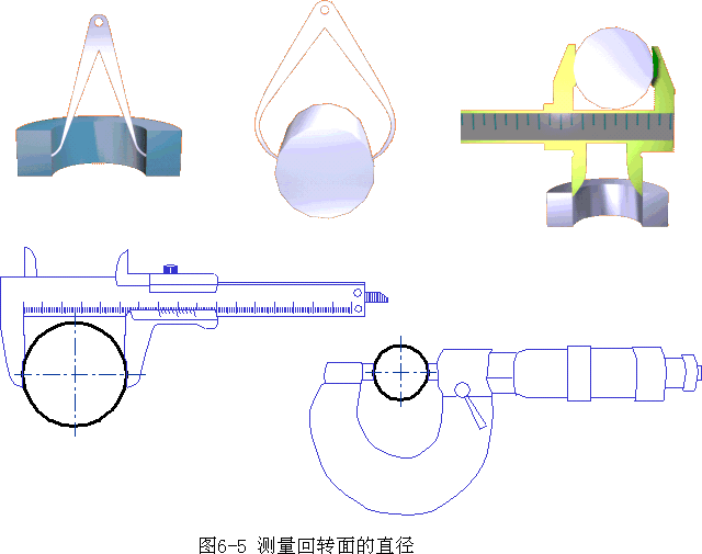 机械制图-5.3 零件上尺寸的测量（图文教程）,机械制图-5.3_零件上尺寸的测量,如图,零件,尺寸,第3张