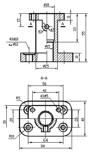 七、机件表达方法|AutoCAD机械制图教程（图文教程）,七、机件表达方法|AutoCAD机械制图教程,剖视图,视图,画法,机件,第32张