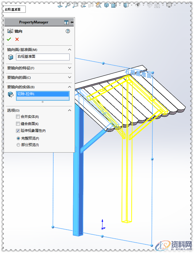 用SolidWorks软件设计一个木棚、一口井,SolidWorks,一个,设计,第34张