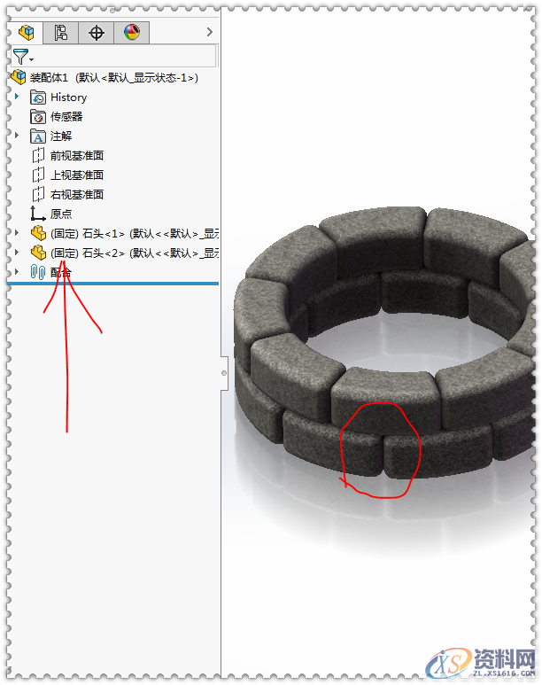 用SolidWorks软件设计一个木棚、一口井,SolidWorks,一个,设计,第13张