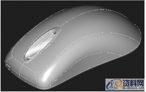 塑胶模具设计：逆向工程在鼠标外壳快速设计与制造中的应用 ...,图2 重构曲面,模具设计,塑胶,第3张