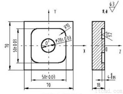 数控立式铣床加工槽（图文教程）,数控立式铣床加工槽,工件,加工,程序,第1张