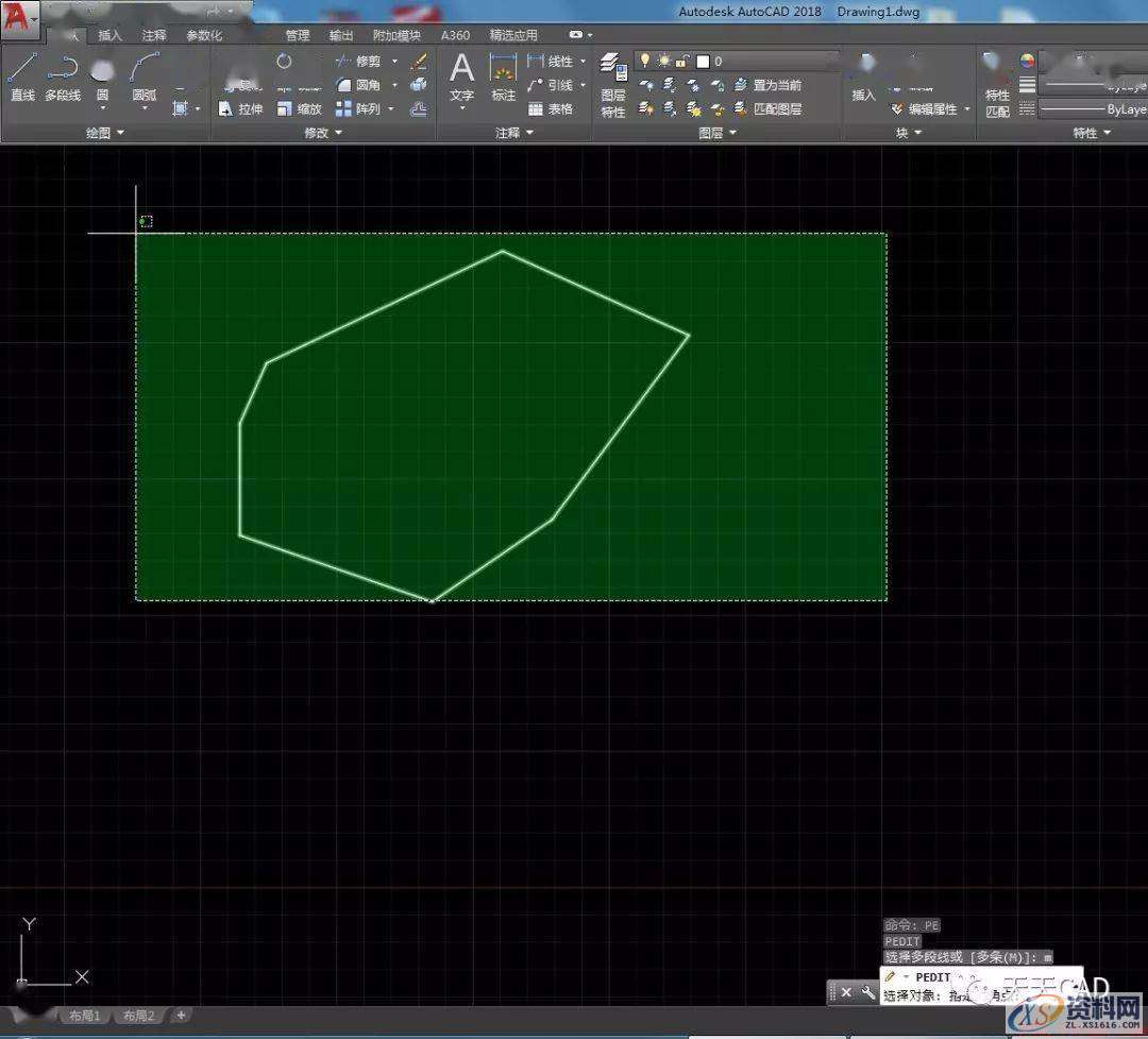 AutoCAD2018中如何计算不规则图形周长,AutoCAD2018,图形,计算,第4张