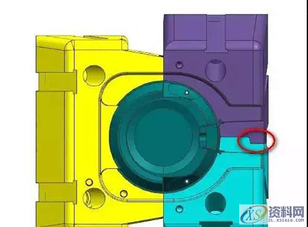 塑胶模具设计：电饭煲前模哈佛滑块机构,2.jpg,如图,mso,设计,设计培训,第3张