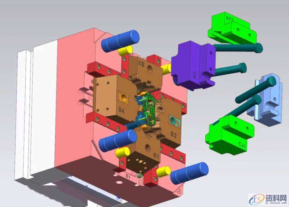能轻松搞定这些模具结构的，绝对是大师级别的！,精雕,模具设计,模具,第3张