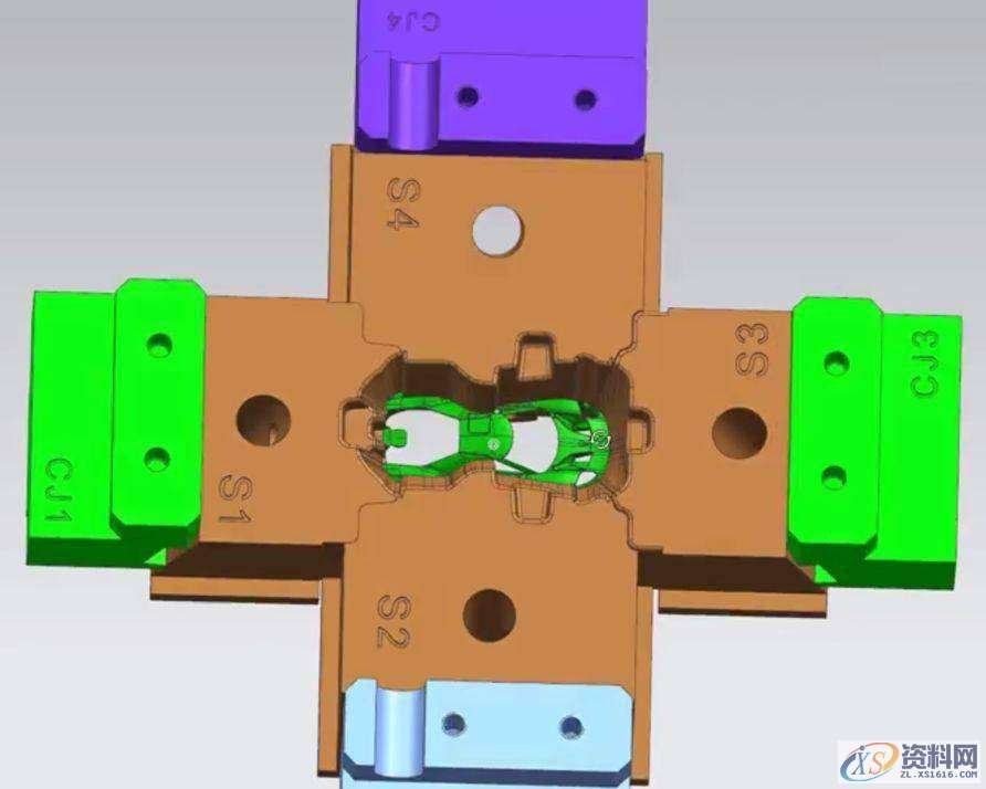 能轻松搞定这些模具结构的，绝对是大师级别的！,精雕,模具设计,模具,第2张